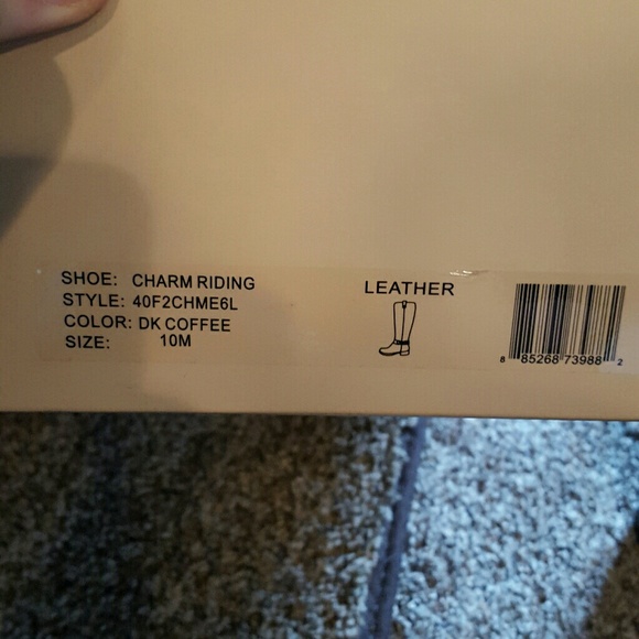 Black/Brown Michael Kors riding boots - Picture 3 of 3